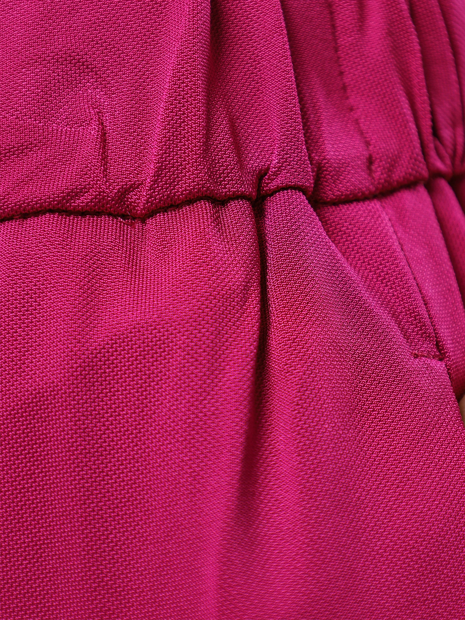 Брюки трикотажные цвета фуксии с эластичным поясом